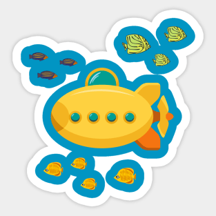 Yellow submarine Sticker